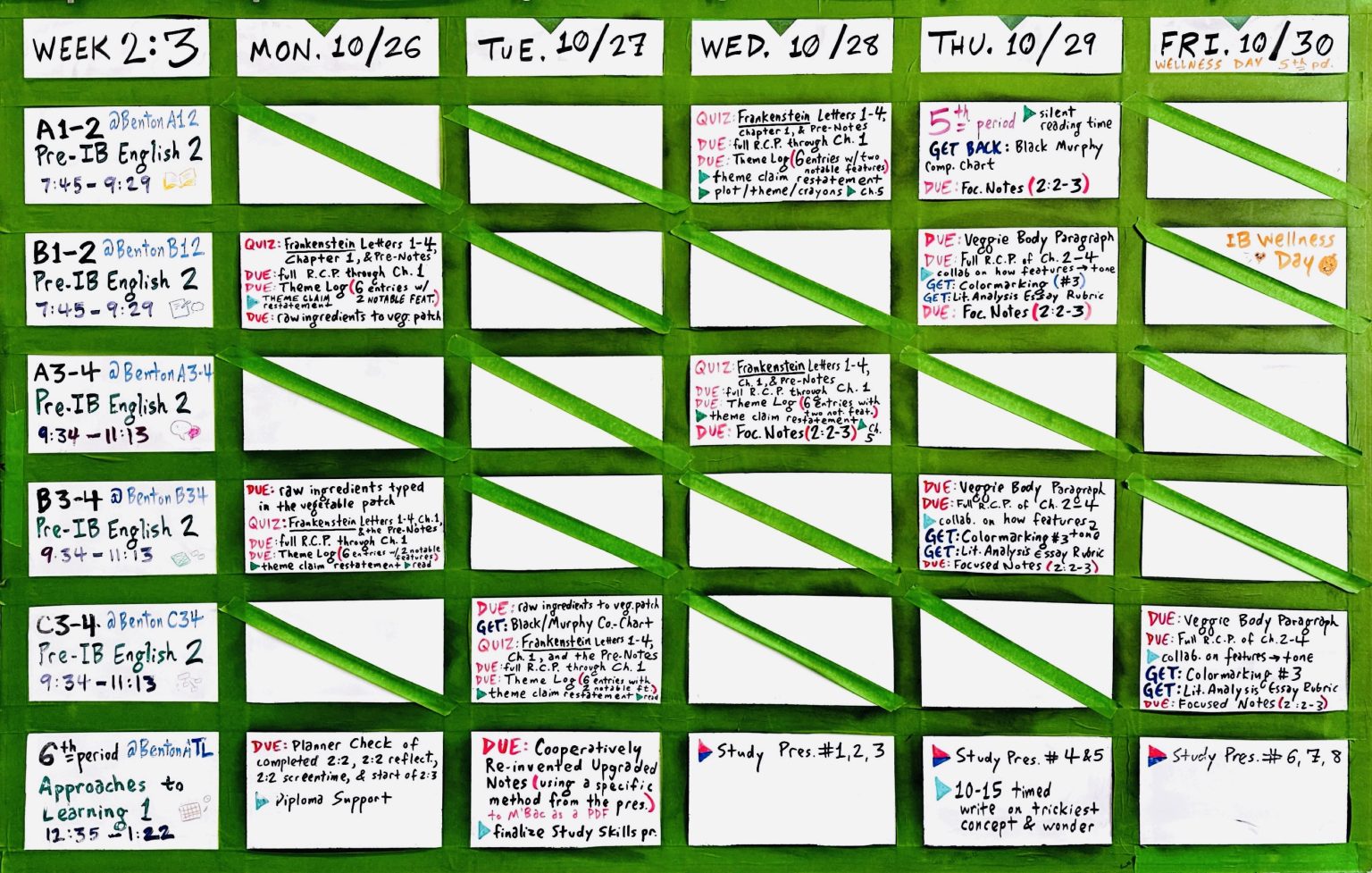 Study Guide Mla Format Week 2:3 (Oct. 26–30) | BentonEnglish.com
