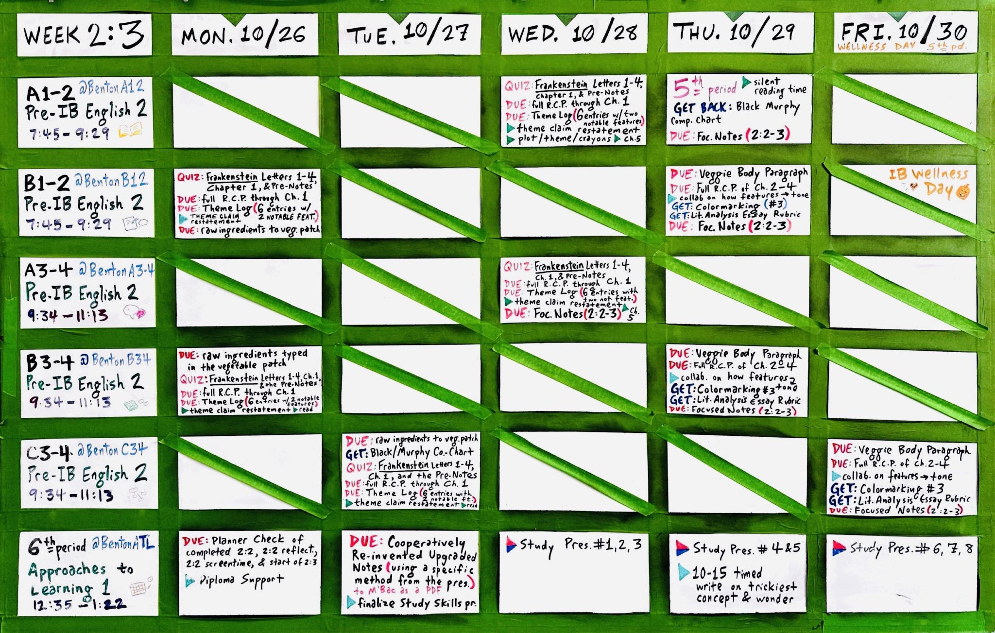 Study Guide Mla Format Week 2:3 (Oct. 26–30) | BentonEnglish.com